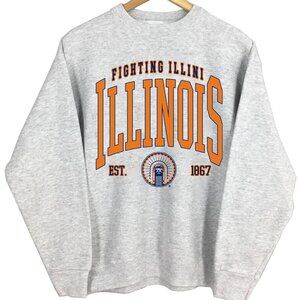 NCAA Illinois Fighting Illini Varsity Teams Shirt Sweatshirt Retro Sweater